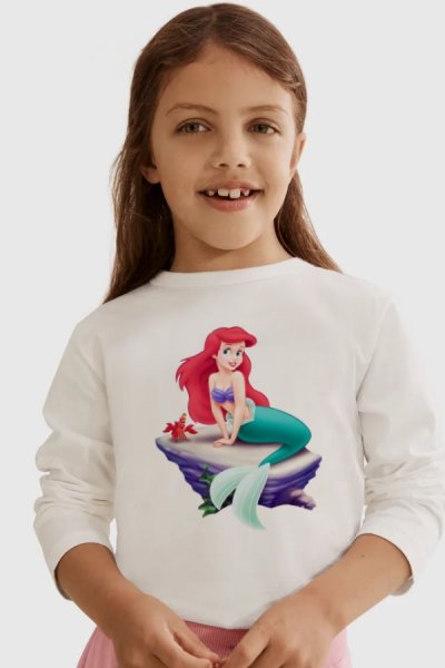 Ariel fehér gyerek póló