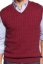 Men's Knitted Vest CrimBB Burgundy