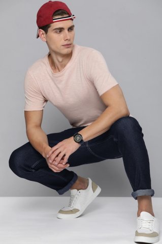 Elegantné tmavomodré rifle 44742