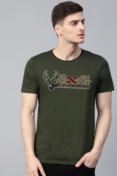 Lovecké tričko 4x4 100% bavlna zelená