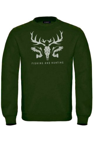 Majica za lovce i ribolovce s otiskom Fishing Hunting