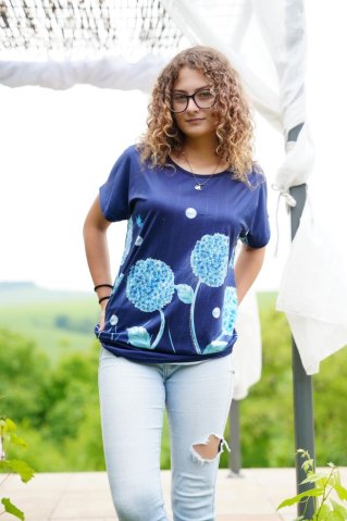 Bluză din bumbac JVP3017