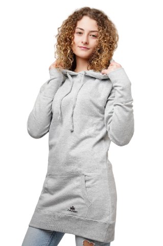 Obleka iz trikoja 91005 siva