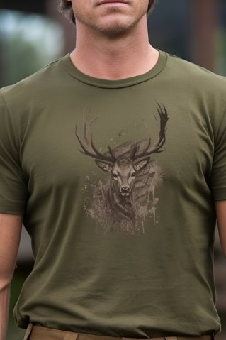 Muška lovačka majica Ewident – Glava jelena