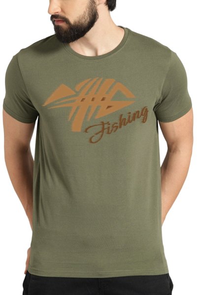Fishingwind tričko 100% bavlna zelená