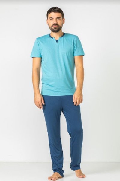 Férfi pizsama 31008 kék