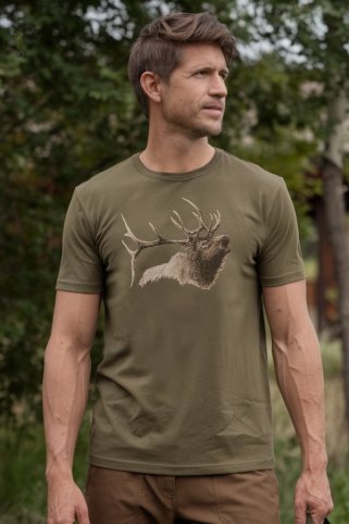 Štýlové tričko s motívom dominantného jeleňa Deer