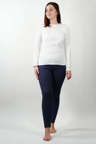 Női kötött cicanadrág 2db csomagolás fekete+kék