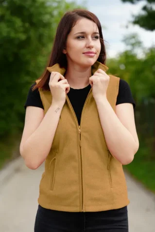 Flis brezrokavnik 44906 camel