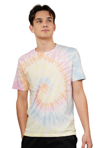 Bavlněné tričko krátký rukáv duha