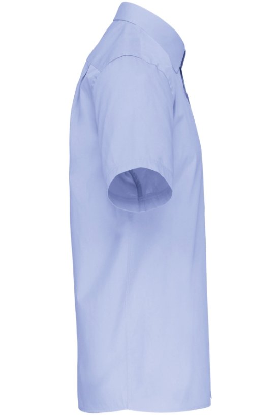 Muška svijetloplava košulja – kratki rukav, velike veličine 3XL–6XL