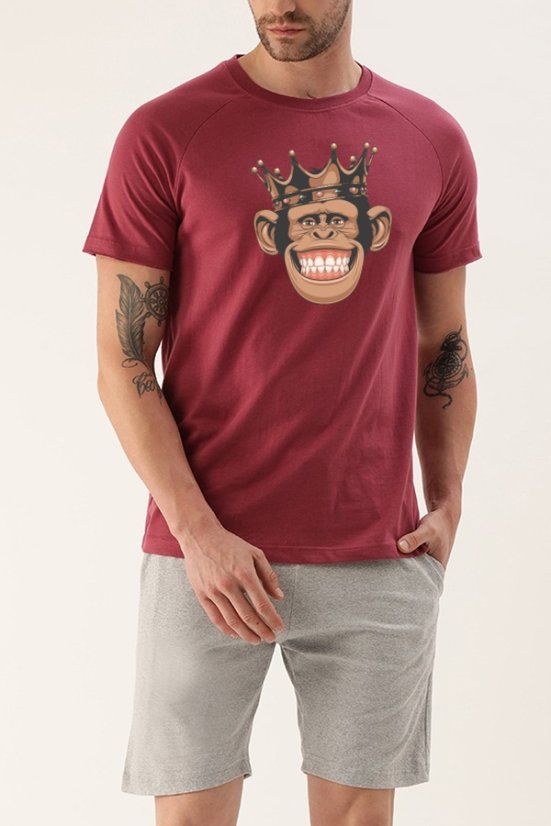 Muške Pidžame Monkeyking – Kratki Rukavi