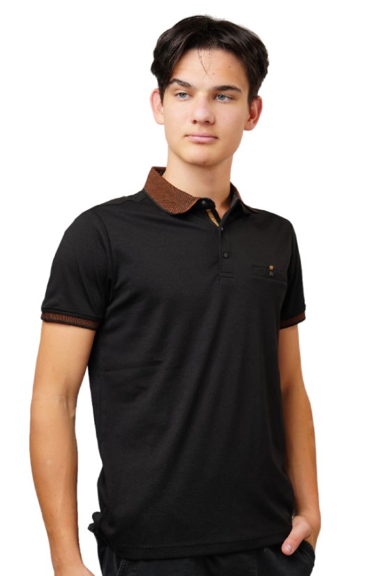 Herren-Poloshirt Olso Schwarz