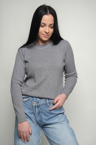 Damenpullover Liva grei