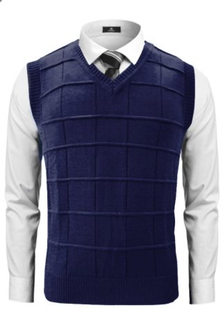 Pánska pletená vesta Neon BB navy