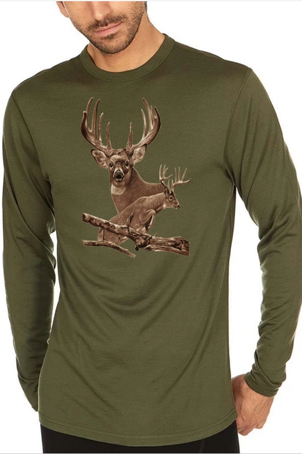Póló vadászoknak Deerteam zöld