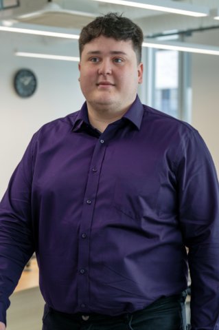 Men’s purple shirt – plus sizes 3XL–6XL