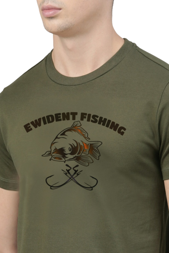 Carpfishing ribolovna majica 100% pamuk zelena