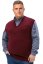 Pleteni glatki prsluk JVP2037BB bordo