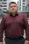Men’s burgundy shirt plus size – 3XL–6XL