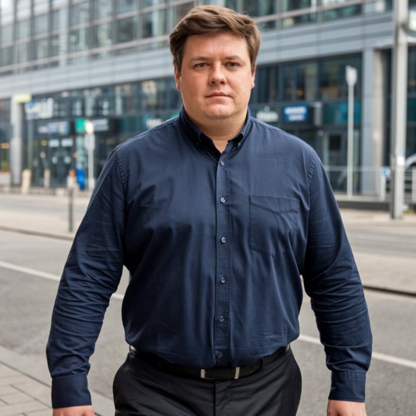 Pánska nadrozmerná modrá košeľa 3XL, 4XL, 5XL, 6XL