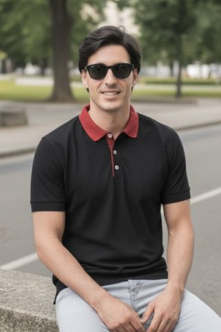 Elegantno polo 44260 crna