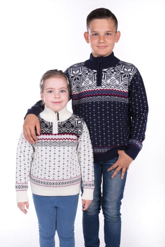 Dječji norveški džemper Libor-Z – bijela