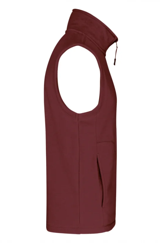 Vrhunski muški prsluk od flisa EWIDENT bordo