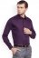 Elegantna moška srajca z dolgimi rokavi v lila barvi 44545
