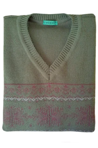 Pánská pletená vesta LandBB kaki