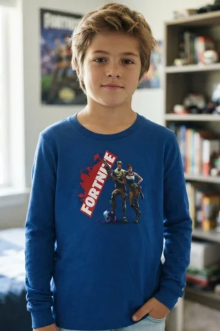 Fortnite detské tričko modré Fortnite1