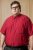 Pánska červená košeľa 3XL–6XL Ewident