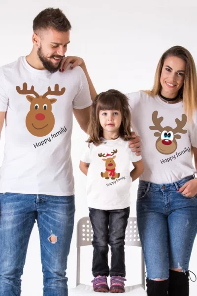 Vianočné tričko Happyfamily