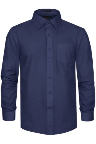 Elegant men’s dark blue shirt