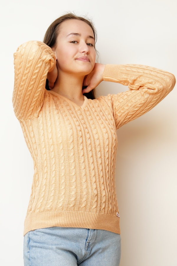 Női pulover Bugara losos - Méret: M