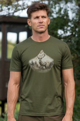 Zelena muška lovačka majica Divhora