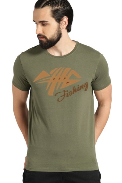 Fishingwind tričko 100% bavlna zelená