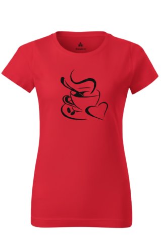 Koszulka z długim rękawem Cofee czerwona