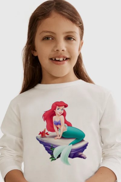 Ariel detské biele tričko