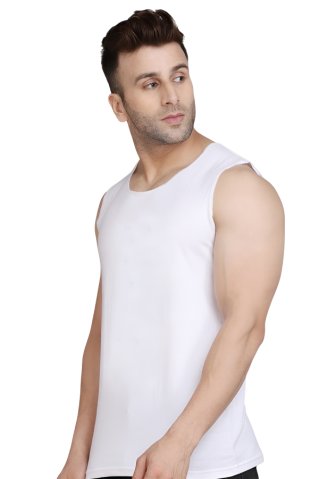 Pánsky nátelník bez rukávov 32119X biela