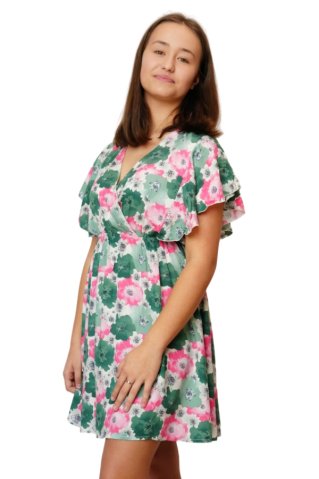 Dámske letné šaty JVPC5166 zelena