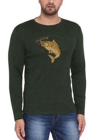 Fishhal póló zöld