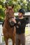 Horse3 muška jahačka majica – crna