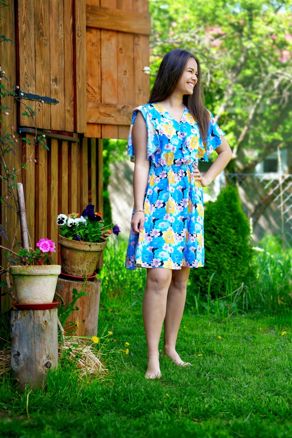Női nyári ruha JVPC5166 kék