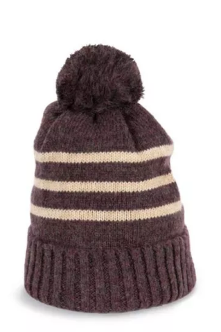 Pletena čepica 03556 unisex choko