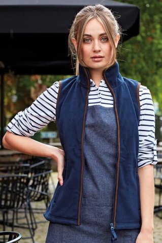 Flis brezrokavnik 00804 Navy/Brown