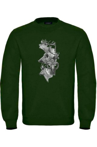 Lovačka majica s tiskom: Jelen, divlja svinja, muflon i srnjak