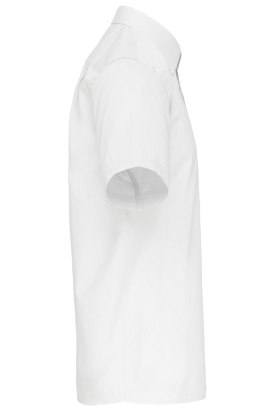 Muška bijela košulja – kratki rukav, velike veličine 3XL–6XL