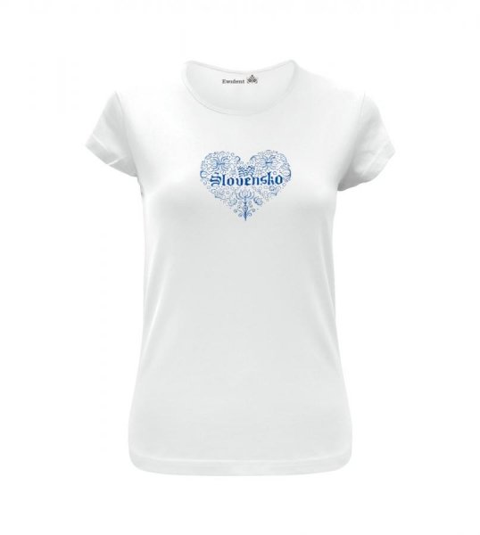 Dámske elegantné tričko krátky rukáv SK2 100% bavlna 226400 biela