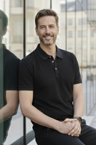 Polo elegant 44260 negru